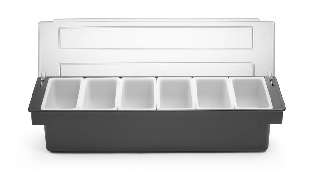 Zutatenbox – 6 Behälter BarUp 480x150x(H)100mm-ING10945 Zutatenbox – 6 Behälter BarUp 480x150x(H)100mm-ING10945