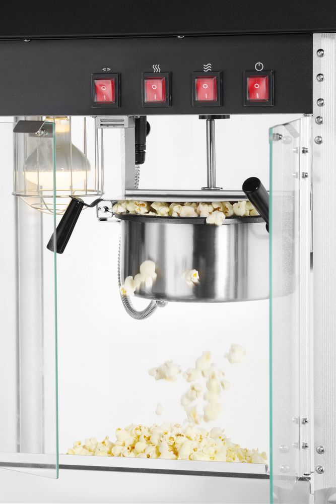 Popcorn-Maschine    Schwarz  230V/1500W  574x420x(H)778mm-ING11376 Popcorn-Maschine    Schwarz  230V/1500W  574x420x(H)778mm-ING11376