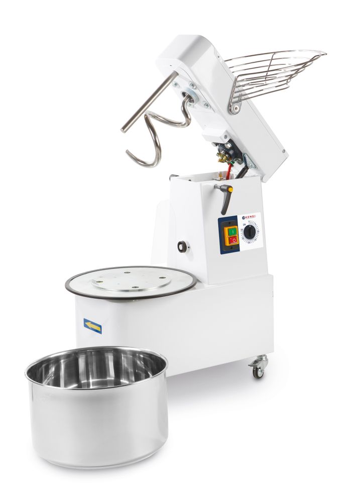 Spiralmixer mit aufklappbarem Kopf und abnehmbarer Schüssel    35 kg/h  10L  380x590x(H)575mm-ING11665 Spiralmixer mit aufklappbarem Kopf und abnehmbarer Schüssel    35 kg/h  10L  380x590x(H)575mm-ING11665