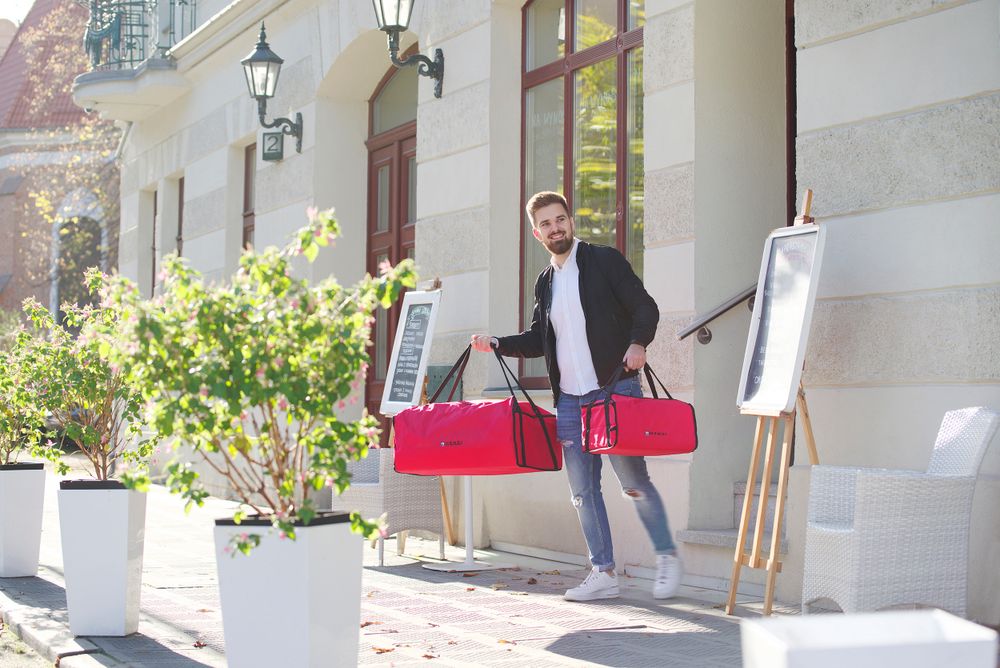 Pizza-Transporttaschen 45 cm    4 Kartons  470x470x(H)210mm-ING11430 Pizza-Transporttaschen 45 cm    4 Kartons  470x470x(H)210mm-ING11430