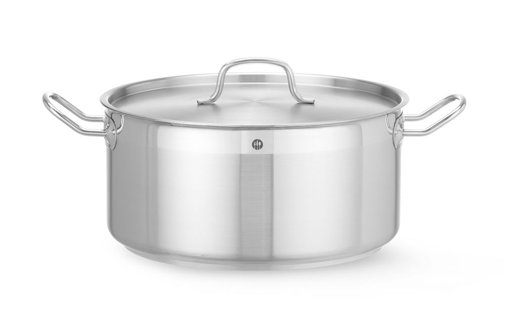 Kochtopf niedrig - mit Deckel Profi Line 12L ⌀320x(H)150mm-ING11952