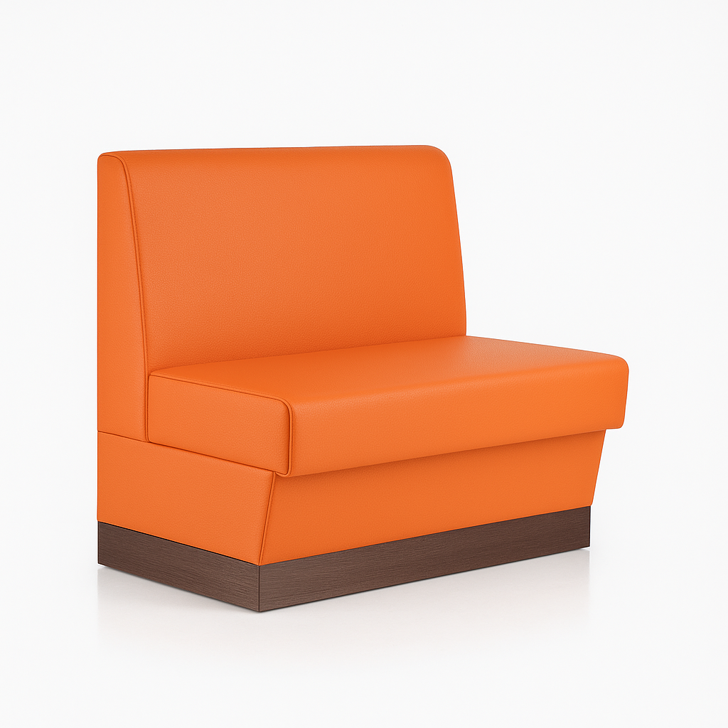 Gastrobank 60cm Orange Kunstleder Florenz Sitzbank Dinerbank Gastrobank 60cm Orange Kunstleder Florenz Sitzbank Dinerbank