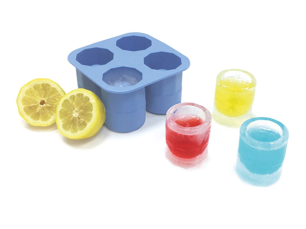 Eiswürfelform Shotglas BarUp Blau 122x122x(H)60mm-ING11071 Eiswürfelform Shotglas BarUp Blau 122x122x(H)60mm-ING11071