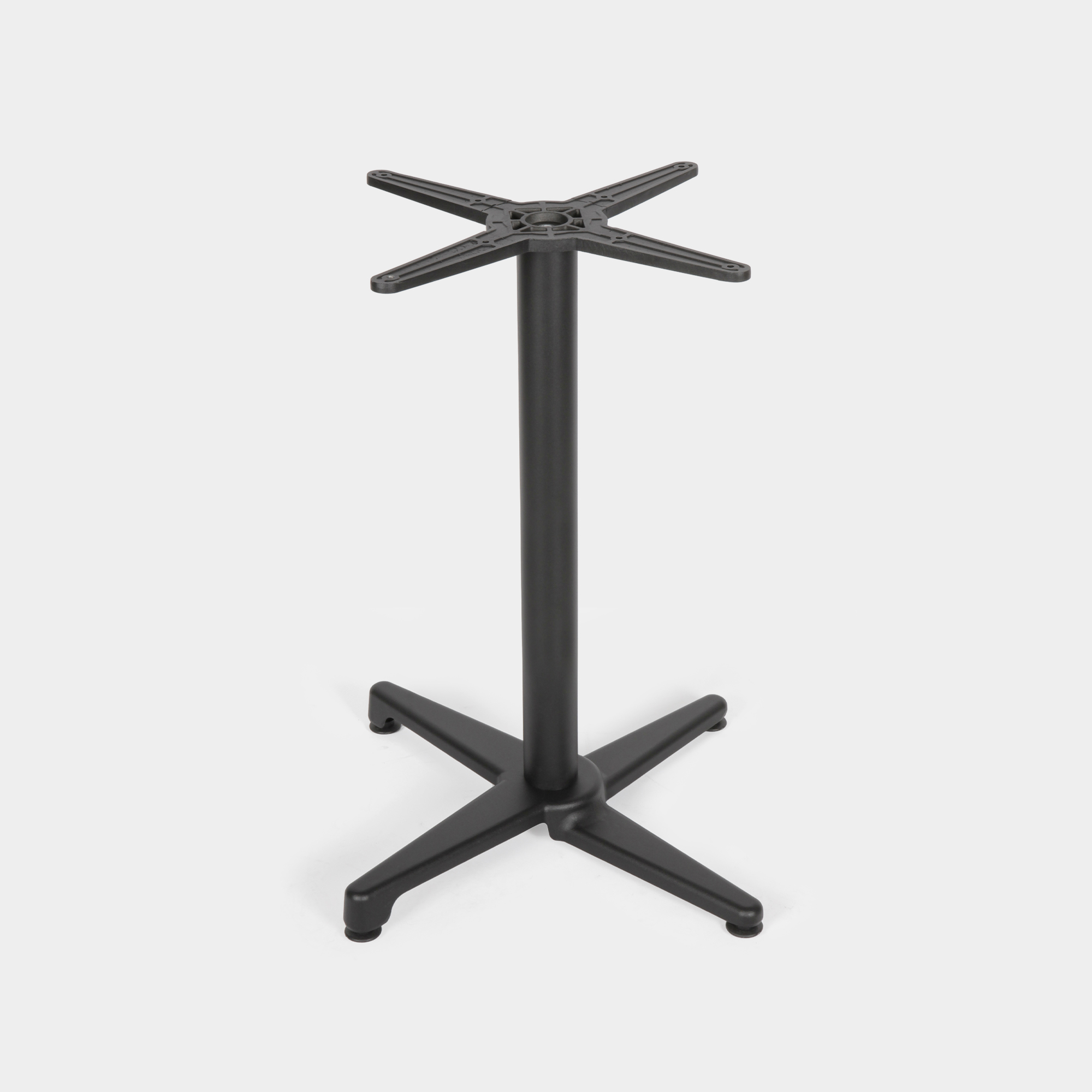 Tischbein Schwarz Gastronomie Bistro Innen und Außenbereich 71cm