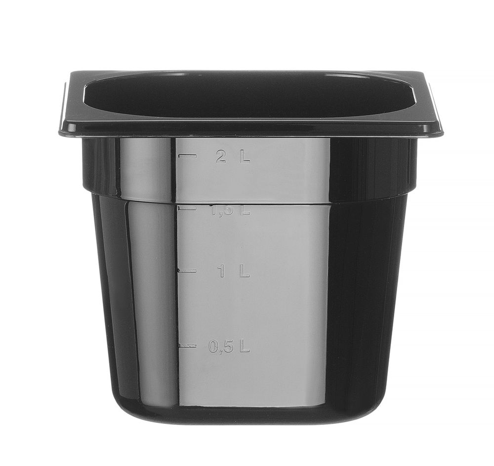Gastronorm-Behälter 1/6 Profi Line GN 1/6 24L Schwarz 176x162x(H)150mm-ING12158