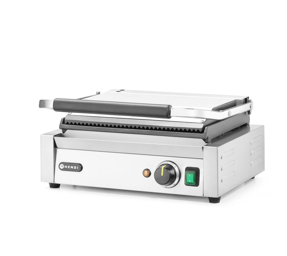 Kontaktgrill - Panini    oben gerillt  unten glatt  230V/2200W  430x370x(H)514mm-ING11610 Kontaktgrill - Panini    oben gerillt  unten glatt  230V/2200W  430x370x(H)514mm-ING11610