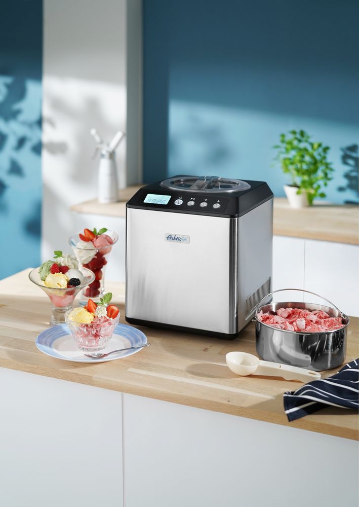 Eiscreme-Maschine 230V/180W 285x340x(H)357mm-ING12942 Eiscreme-Maschine 230V/180W 285x340x(H)357mm-ING12942