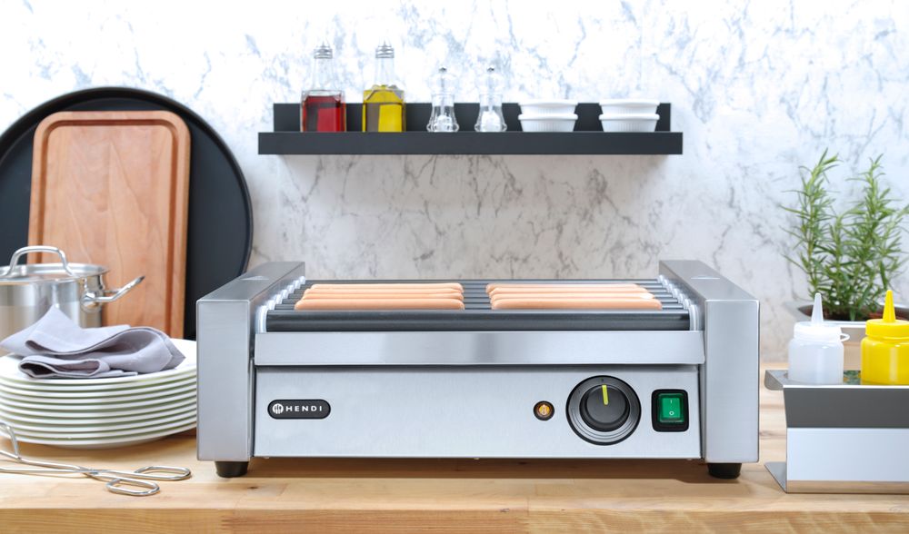 Rollengrill - Eine Zone    7 Rollen  230V/740W  525x365x(H)176mm-ING11576