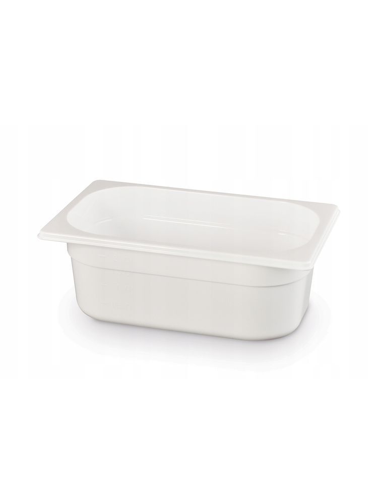 Gastronorm-Behälter 1/4 GN 1/4 18L Weiß 265x162x(H)65mm-ING12391 Gastronorm-Behälter 1/4 GN 1/4 18L Weiß 265x162x(H)65mm-ING12391