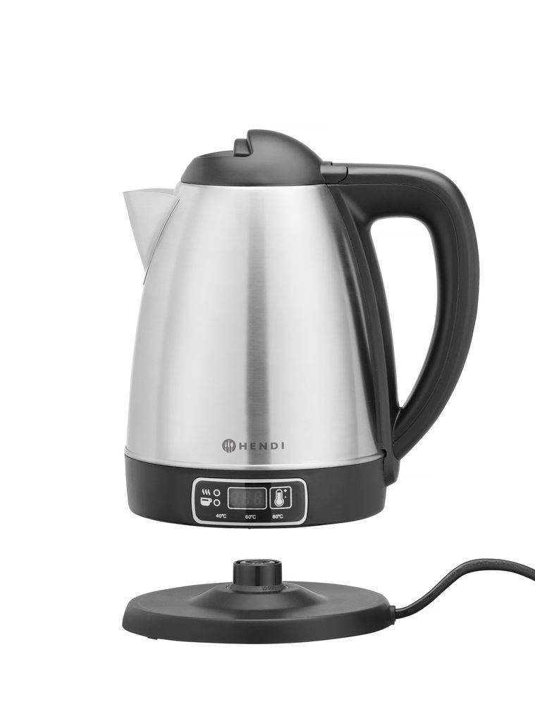 Elektrischer Wasserkocher kabellos mit Temperaturregelung   18L 230V/1800W 230x165x(H)255mm-ING10974 Elektrischer Wasserkocher kabellos mit Temperaturregelung   18L 230V/1800W 230x165x(H)255mm-ING10974
