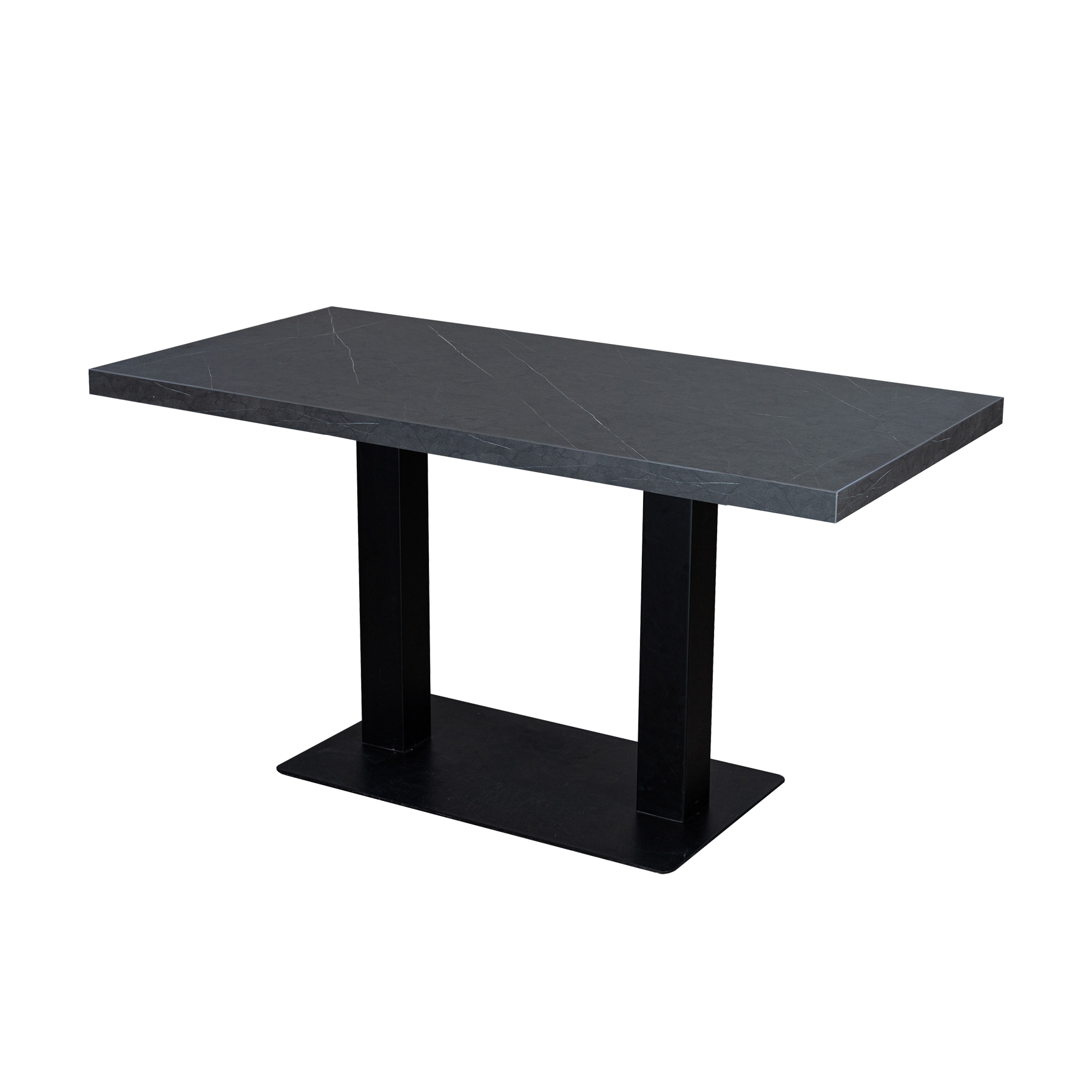 Restauranttisch Catania Anthrazit Marmor Optik 120x80cm Bistrotisch Gastrotisch-ING10783 Restauranttisch Catania Anthrazit Marmor Optik 120x80cm Bistrotisch Gastrotisch-ING10783