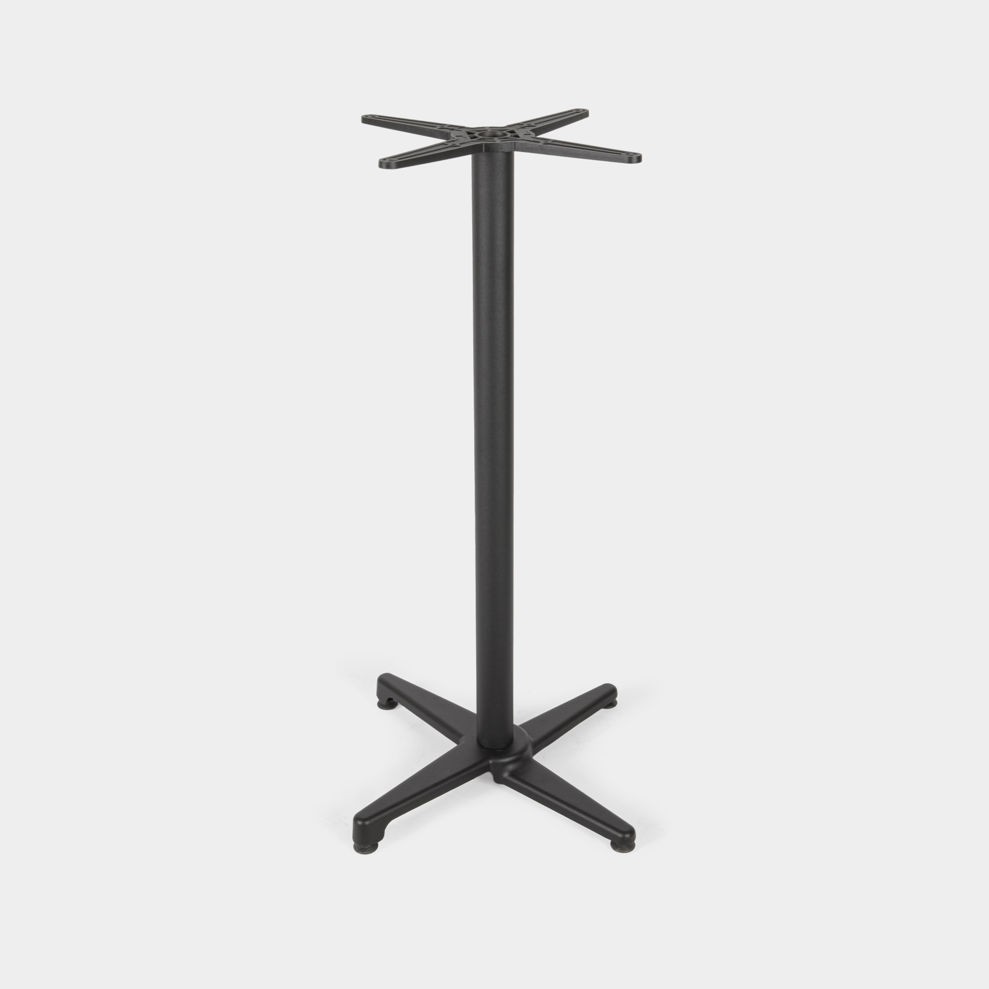 Tischbein Schwarz Gastronomie Bistro Innen und Außenbereich 108cm