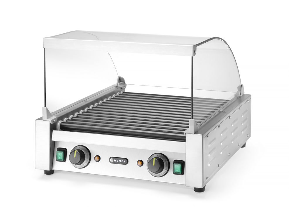 Glasabdeckung für Rollengrill    Für Rollengrill - 14 Rollen (268735)  470x591x(H)250mm-ING11266