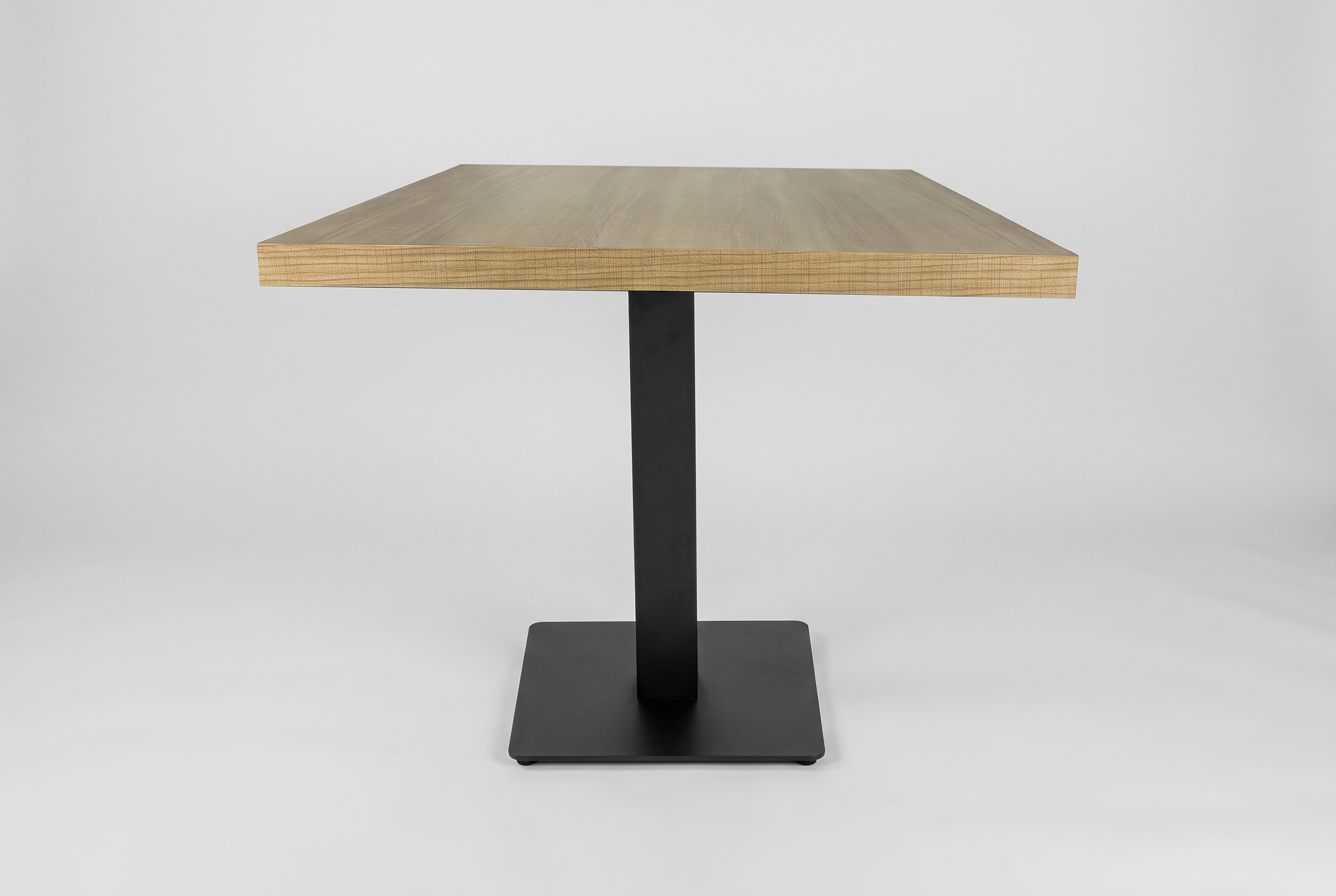 Restaurant Bistro Tisch Lissabon 80x70cm Holzoptik Ahorn Beige