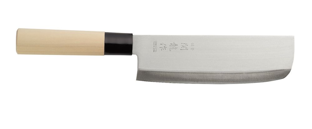 Japanisches Messer Nakiri Schwarz (L)290mm-ING12445