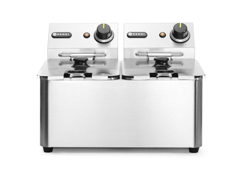 Friteuse Kitchen Line - 2x4L    Kitchen Line  8L  230V/6000W  470x380x(H)315mm-ING11281