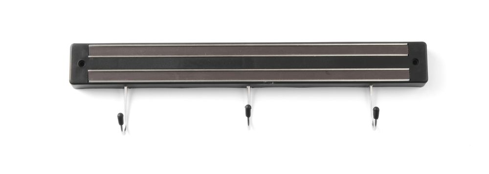 Messermagnetleiste mit Haken 3 Haken Schwarz (L)340mm-ING12431
