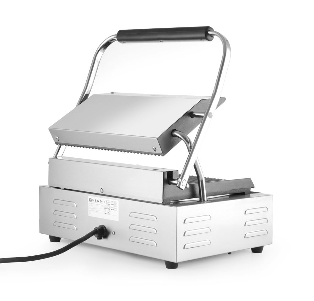 Kontaktgrill - Panini    oben und unten gerillt  230V/2200W  432x396x(H)214mm-ING11612