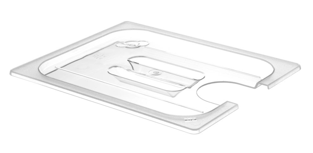 Gastronorm-Deckel mit Sous-Vide-Stick-Aussparung GN 1/2 Transparent 265x325mm-ING12336 Gastronorm-Deckel mit Sous-Vide-Stick-Aussparung GN 1/2 Transparent 265x325mm-ING12336