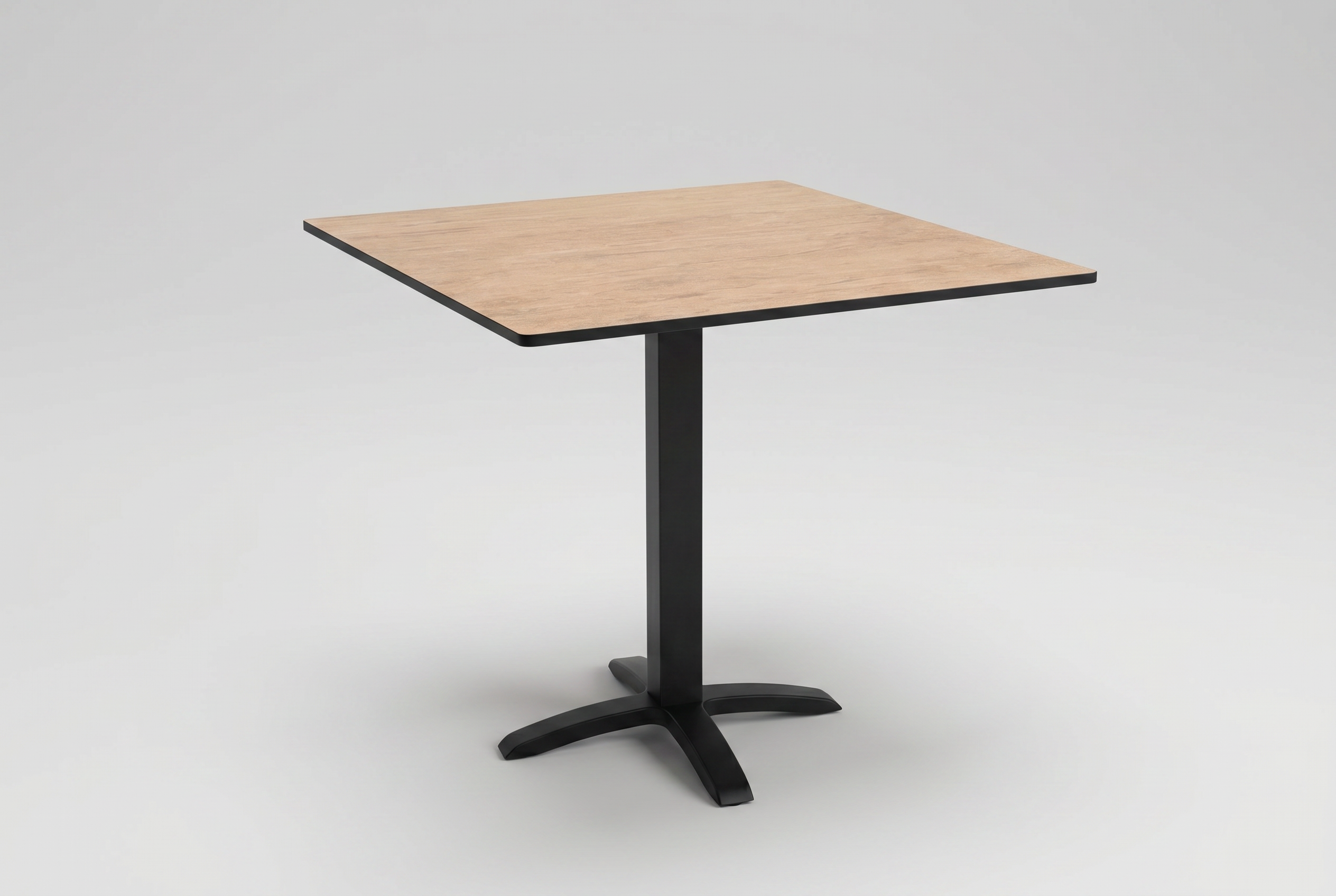 Outdoor Bistro Tisch 70x70cm Compact HPL Stein Optik Braun TK3 - Pescara