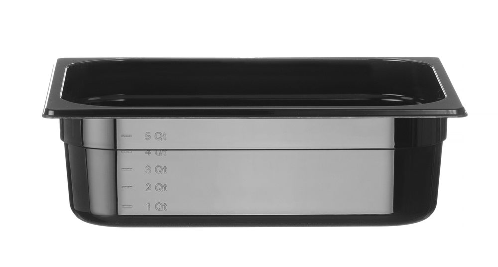 Gastronorm-Behälter 1/2 Profi Line GN 1/2 65L Schwarz 325x265x(H)100mm-ING12254