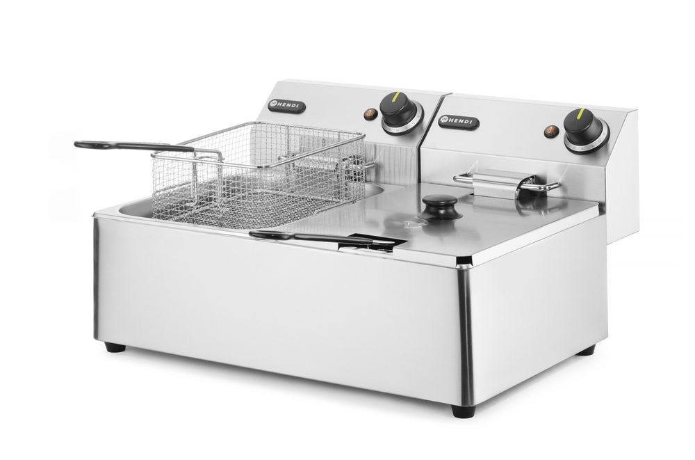 Friteuse Kitchen Line - 2x6L    Kitchen Line  12L  230V/6600W  550x430x(H)305mm-ING11280