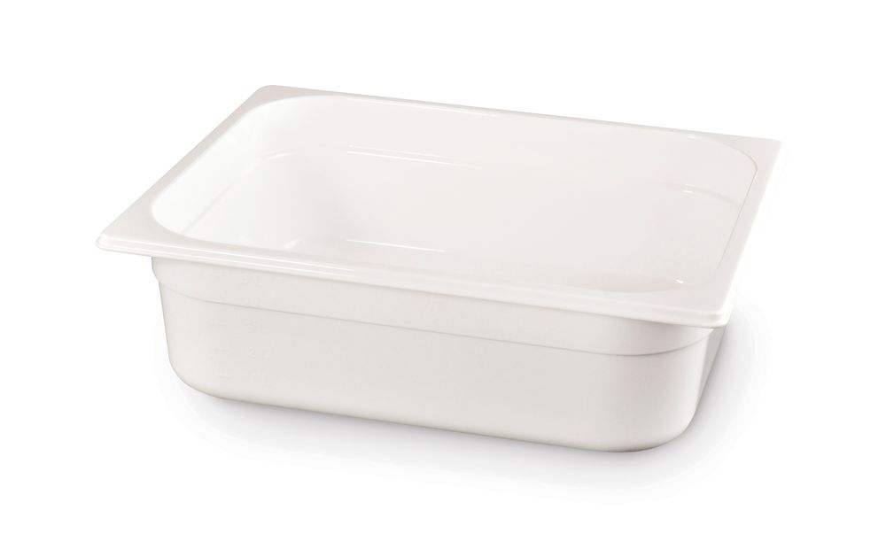 Gastronorm-Behälter 1/2 GN 1/2 4L Weiß 325x265x(H)65mm-ING12393