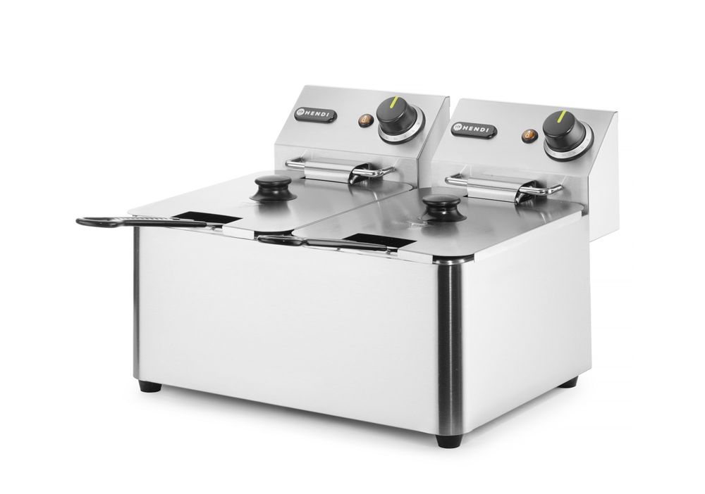 Friteuse Kitchen Line - 2x4L    Kitchen Line  8L  230V/6000W  470x380x(H)315mm-ING11281