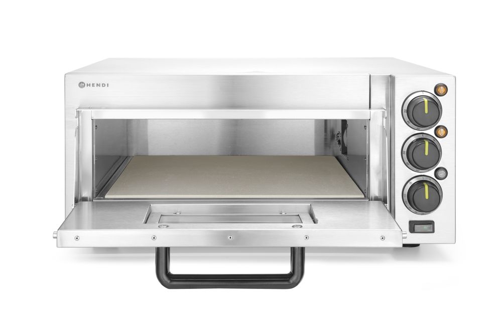 Pizzaofen kompakt    Silber  230V/2000W  580x560x(H)275mm-ING11287