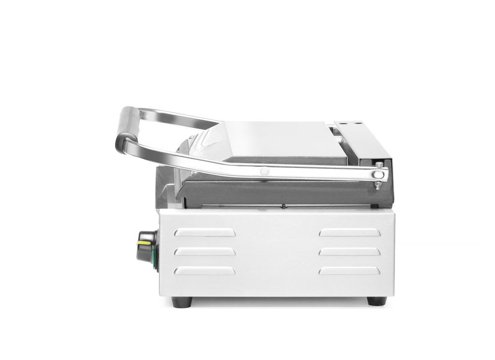 Kontaktgrill - Panini    oben gerillt  unten glatt  230V/2200W  430x370x(H)514mm-ING11610 Kontaktgrill - Panini    oben gerillt  unten glatt  230V/2200W  430x370x(H)514mm-ING11610