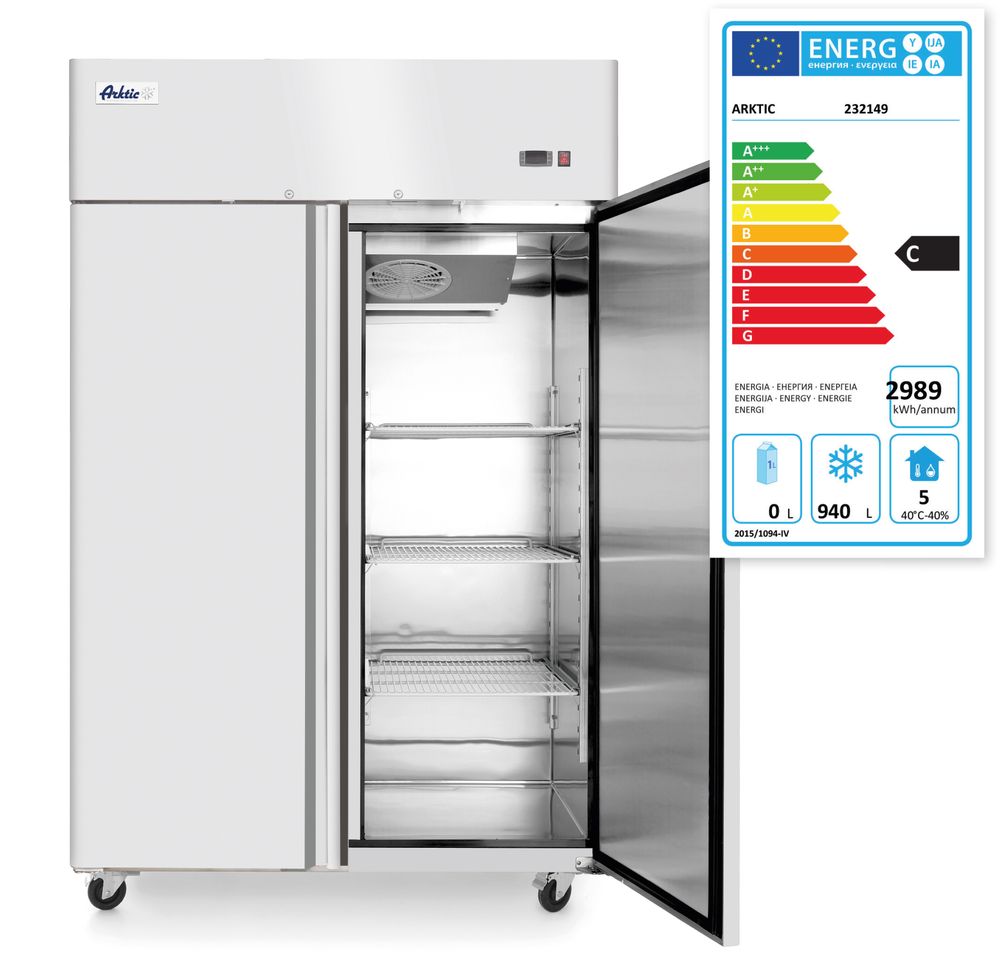 Tiefkühlschrank zweitürig Profi Line 1240 L Arktic Profi Line GN 2/1 230V/980W 1314x800x(H)2082mm-ING11213