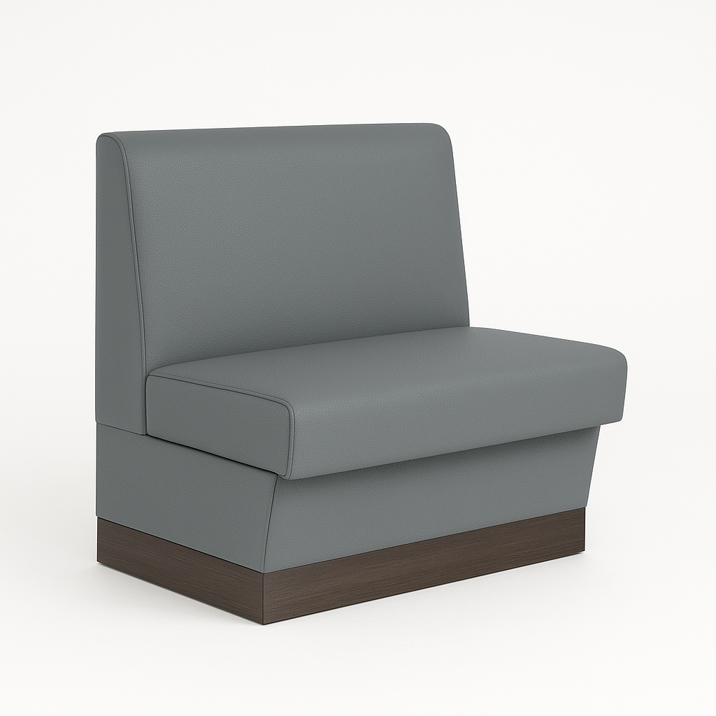 Gastrobank 60cm Grau Kunstleder Florenz Sitzbank Dinerbank Gastrobank 60cm Grau Kunstleder Florenz Sitzbank Dinerbank