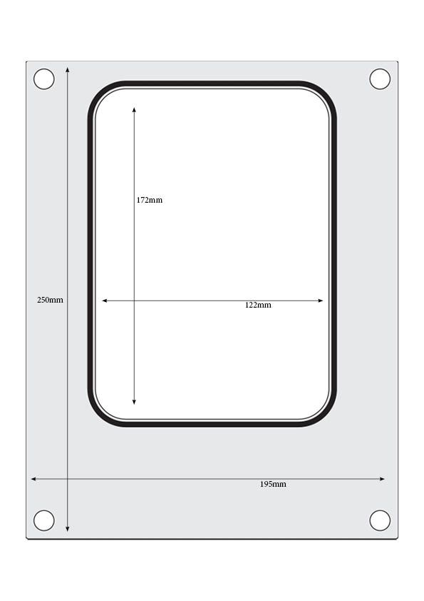 Matrize für Versiegelungsmaschine    ein Behälter (187x137 mm)-ING11298 Matrize für Versiegelungsmaschine    ein Behälter (187x137 mm)-ING11298
