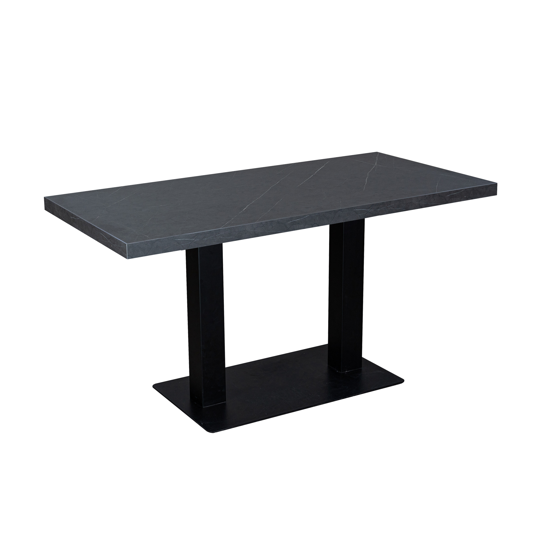 Restauranttisch Catania Anthrazit Marmor Optik 120x80cm Bistrotisch Gastrotisch-ING10783 Restauranttisch Catania Anthrazit Marmor Optik 120x80cm Bistrotisch Gastrotisch-ING10783