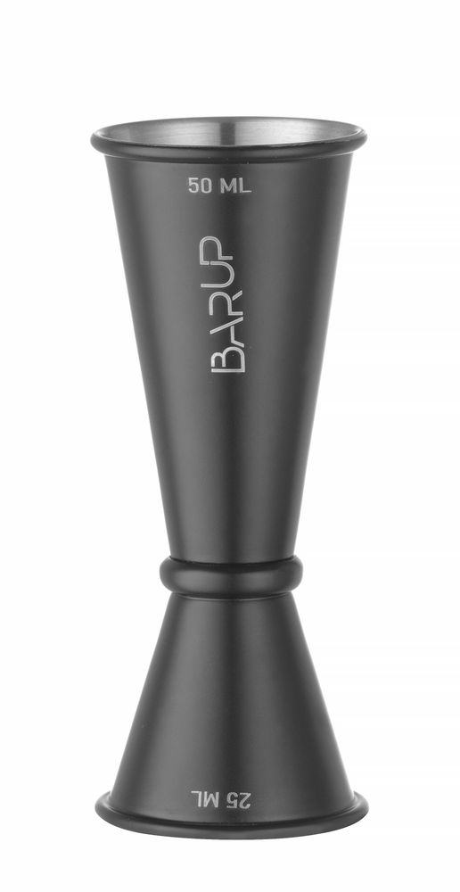 Barmaß 25/50 ml BarUp Schwarz ⌀45x(H)110mm-ING10939 Barmaß 25/50 ml BarUp Schwarz ⌀45x(H)110mm-ING10939