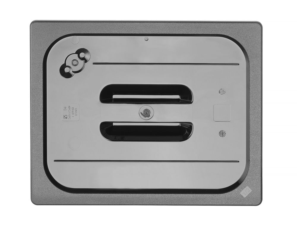 Gastronorm-Deckel GN 1/2 Schwarz 325x265mm-ING12153 Gastronorm-Deckel GN 1/2 Schwarz 325x265mm-ING12153