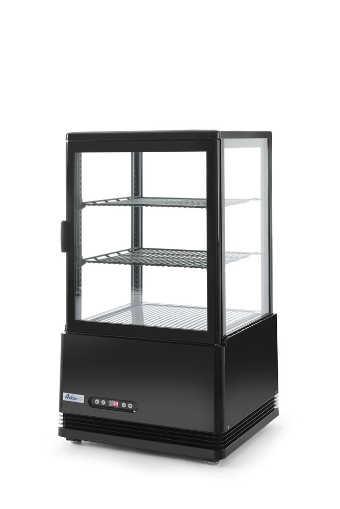 Aufsatz-Kühlvitrine 58 Liter Arktic schwarz 230V/170W 452x406x(H)830mm-ING11171